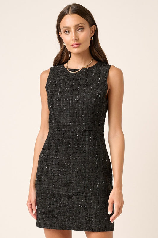 Mittoshop Tweed Sleeveless Mini Dress - The Salty Depths