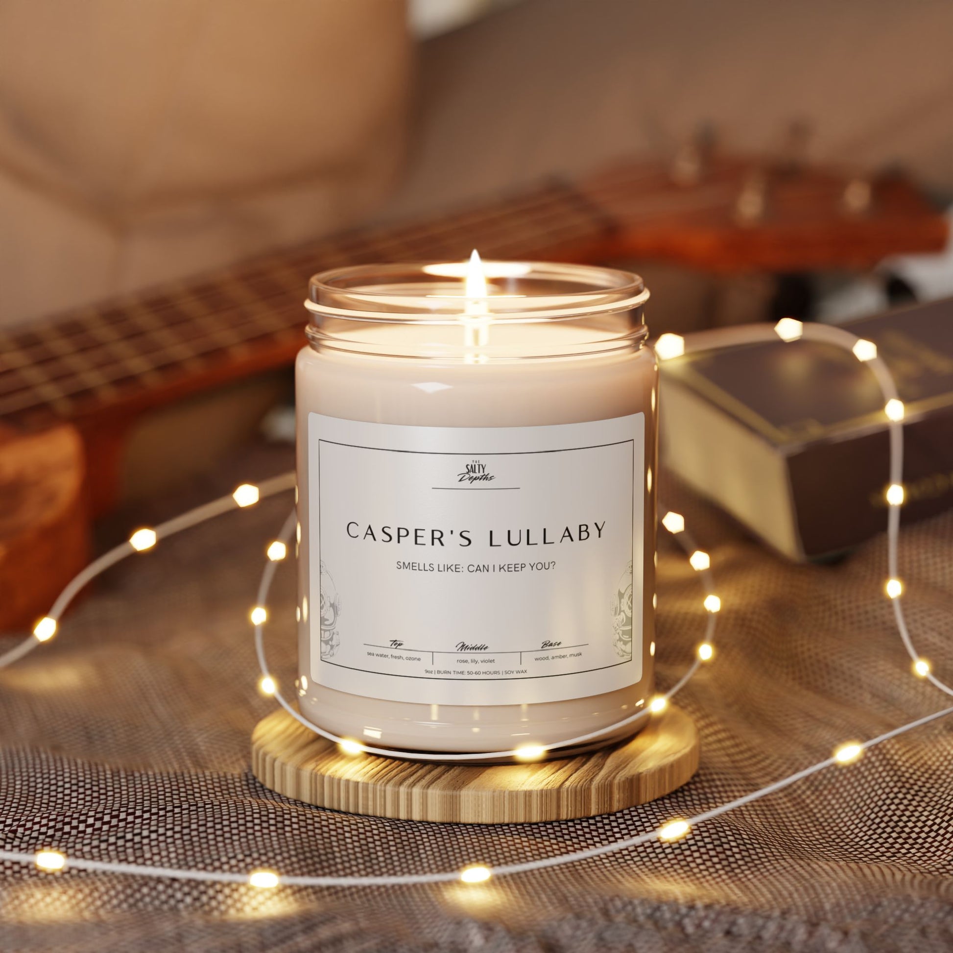 Shop local with The Salty Depths, premier Panama City Beach shopping local small business. Step into the ethereal charm of Friendship, Maine, with our 'Casper's Lullaby' candle, inspired by the beloved 1995 film Casper. Let the haunting beauty of Whipstaff Manor guide your senses through a nostalgic journey, blending coastal elegance with a touch of magic.